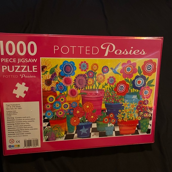 1000 piece puzzle, 🧩NWT/has never been opened, unique flower design.🧩 - Picture 9 of 10